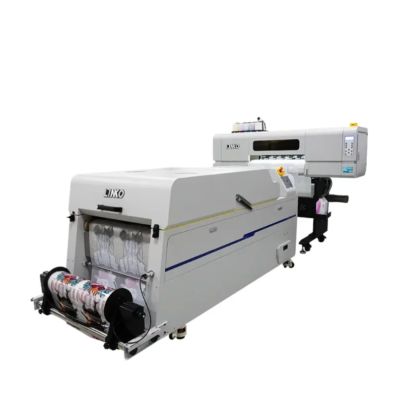 Impressora dtf de 5 cabeças com máquina de agitação de pó