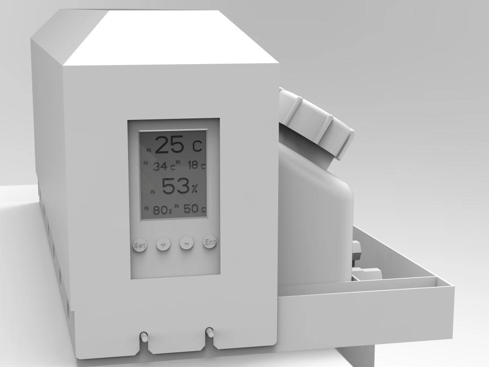 K60 DTF Printer Temperature and Humidity Display